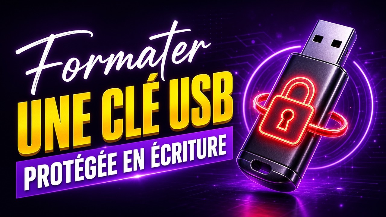  Comment formater votre clé USB protégée en écriture ?