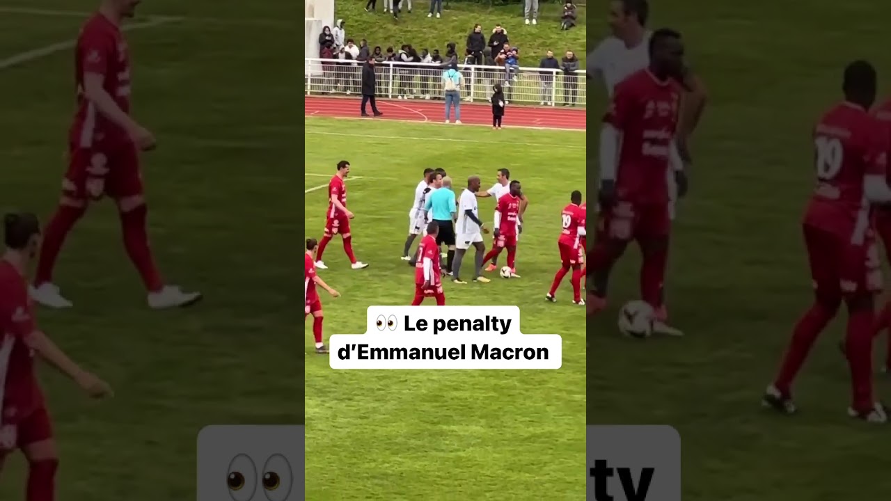 👀Le penalty d'Emmanuel Macron #shorts #football
