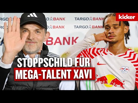 Tuchel lacht bei Lob für Mega-Talent Xavi Simons: "Gut für ihn, aber..." | RB - Leipzig - FC Bayern