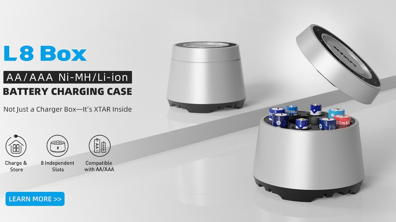 🔋 Зарядное устройство для аккумуляторов AA AAA от Xtar L8 Box