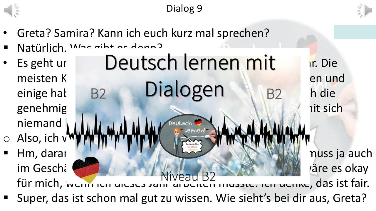 Dialoge B2 | Deutsch lernen durch Hören | 8 |