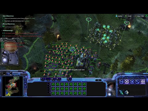 StarCraft 2 Three Races Co-op Campaign: Wing of Liberty Mission 4 - The Evacuation