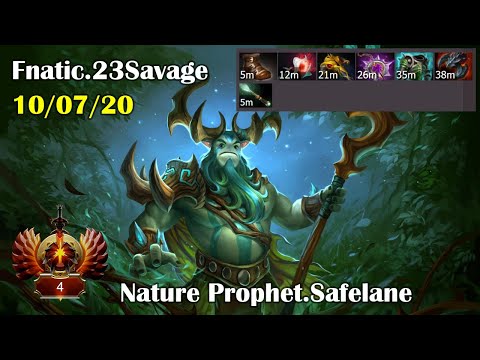 Dota 2 Pro Replay | Safelane | Nature Prophet [Fnatic.23Savage] | ~8749mmr | 7.26c