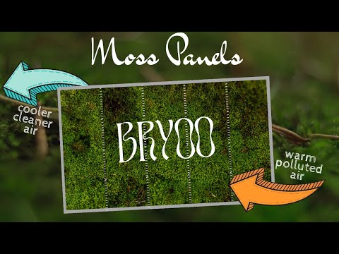 Bryoo - Creating Breathable Spaces (Moss to filter and cool air) #moss #sustainability #Bryoo
