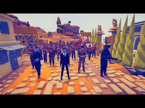 CAN TASK FORCE 141 TEAM SAVE PRESIDENT?  - Totally Accurate Battle Simulator TABS