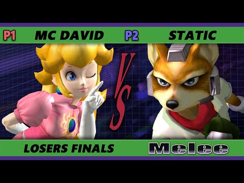 S@X 430 Losers Finals - MC David (Peach) Vs. Static (Fox) Smash Melee - SSBM