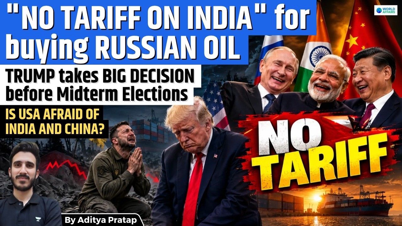 Trump WAIVES 100% Tariff on India Over Russian Oil | Big Relief for India?
