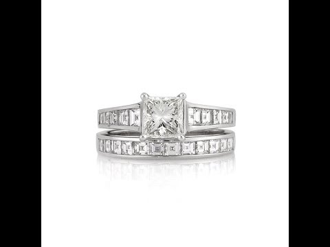 Mark Broumand - 3.08ct Princess Cut Diamond Engagement Ring