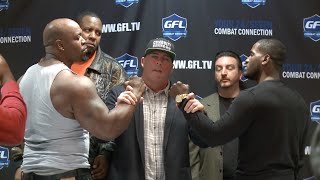 Big Brody & Tyrone Bump Heads During Celebrity Boxing Press Conference