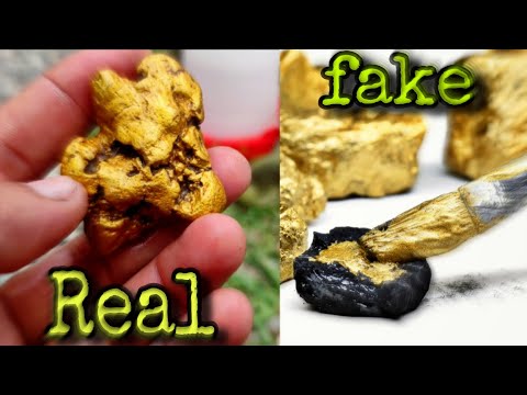 How to find real gold nuggets from the river.