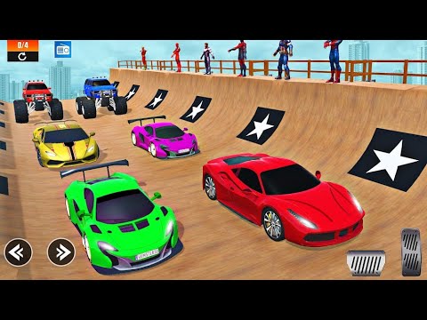Crazy GT Mega Ramp Car Stunts Racing - GT Car Stunt Master 3D - Android GamePlay