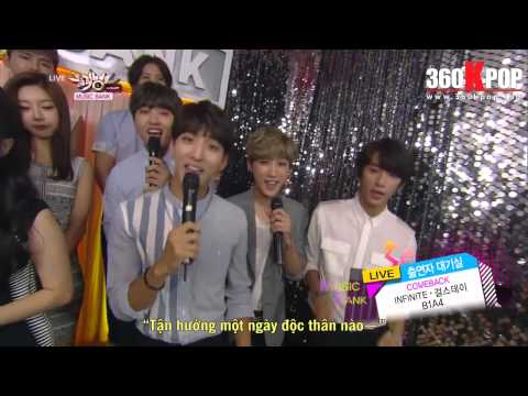 [Vietsub] 140718 B1A4, INFINITE, Girls' Day - Music Bank waiting room {BanaTeam@360kpop}
