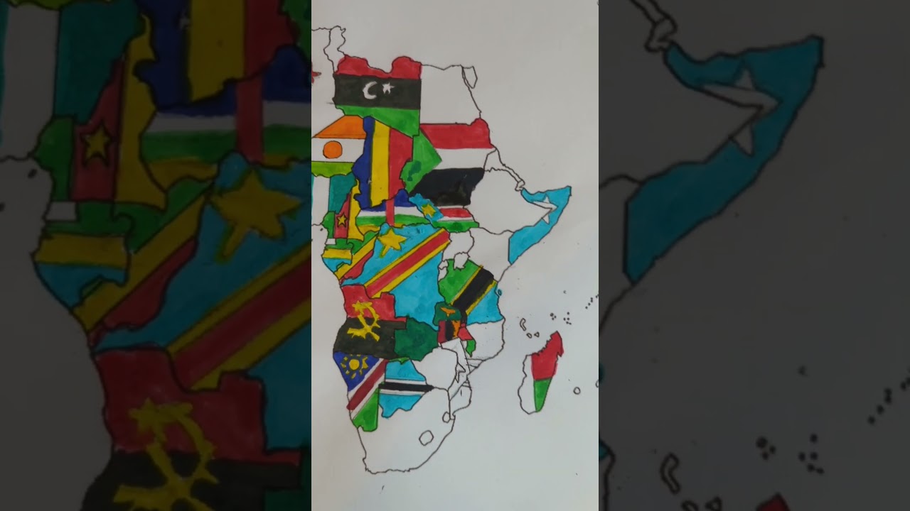 Map of Africa - Mozambique #map #flag #country #africa #shorts