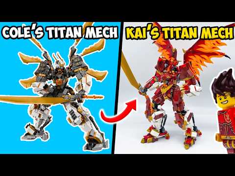 I Turned a BIG Ninjago Dragon into a Titan Mech for Kai! 🔥