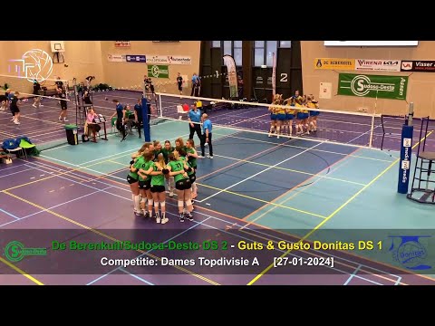 Volleybal Dames Topdivisie A: De Berenkuil/Sudosa-Desto D2 - Guts & Gusto Donitas D1 [27-01-2024]