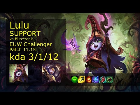 Lulu Support & Sivir vs Blitzcrank & Varus - EUW Challenger 3/1/12 Patch 11.15 Gameplay