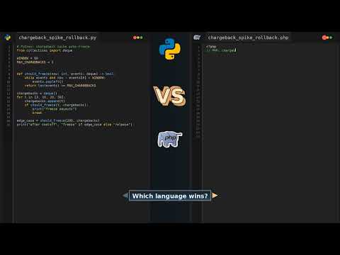Python Vs Php Chargeback Spike Rollback Viralcoding