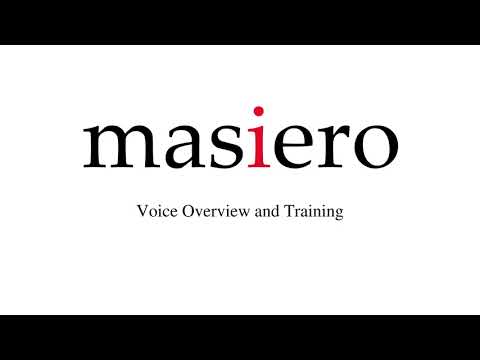 Masiero Voice Training & Overview