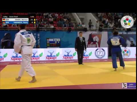 Judo 2014 Grand Prix Ulaanbaatar: Kraeh (GER) - Tarangul (GER) [-52kg] semi-final