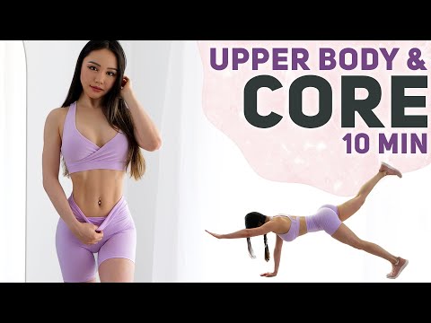 10 min Core & Upper Body Burn Workout | 3 week Weight Loss Challenge