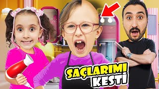 BAHAR BANU ALYA KUAFÖRE GİTTİ !! KUAFÖR SAÇLARINI KESTİ YÜZÜNÜ BOYADI 