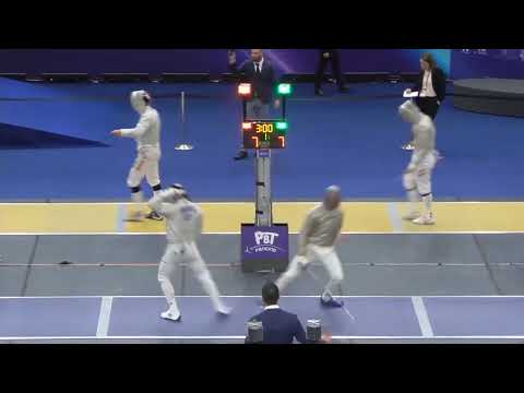 European Championships 2023 U23MS - L16 - Santiago Madrigal ESP v Antoine Pogu FRA