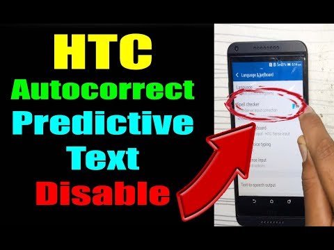 (4K) How to Disable HTC Desire 816 Autocorrect | Predictive Text Huawei Iphone Samsung