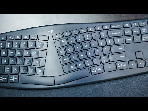 External Review Video yXZq_3AZbuc for Logitech ERGO K860 Wireless Split Ergonomic Keyboard (920-009166)