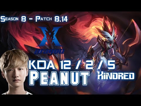 KZ Peanut KINDRED vs XIN ZHAO Jungle - Patch 8.14 KR Ranked