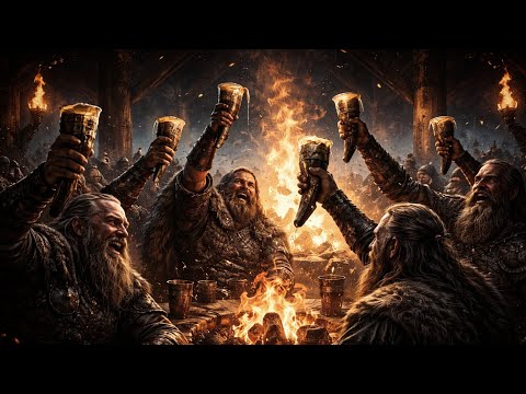 SKÅL - English + Old Norse (Lyrics video) 