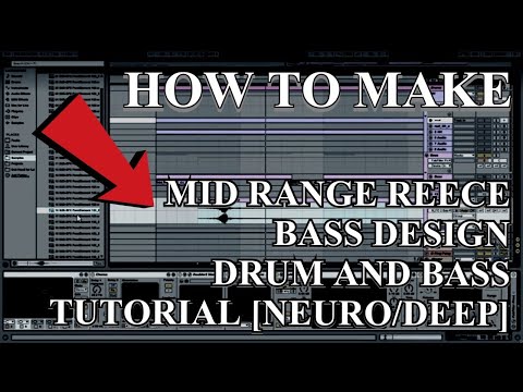Mid Range Reece Bass Sound Design Drum and Bass in Ableton Live tutorial #014