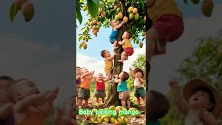 Download lagu Baby picking mango #shorts #shortvideo mp3