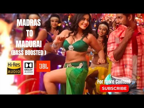 Madras to madurai -Bass boosted|Ambala|HiphopAdhi 🔥