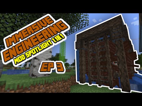 Immersive Engineering Mod Spotlight 1.18.1 EP 3 - How to Make Power! Kinetic Dynamo and Waterwheels!