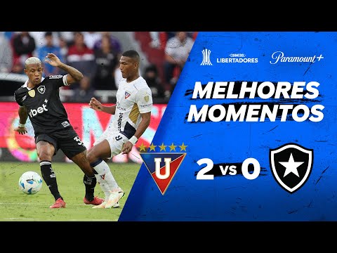 Gols e lances de LDU x Botafogo