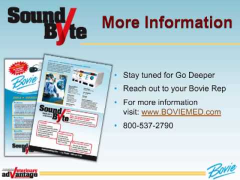 Bovie AARON 1250™-V & AARON 1250™-VS SoundByte Video