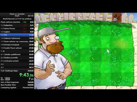 Plants vs. Zombies Any% in 3:33:18