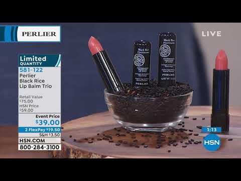 Perlier Black Rice Lip Balm Trio