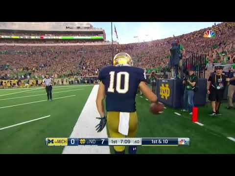 #NotreDame Chris Finke Mossed The Defender