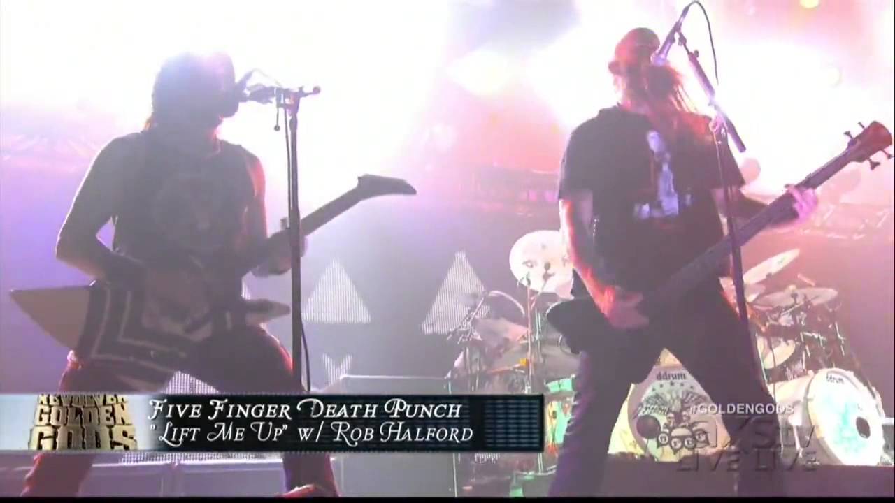 Five Finger Death Punch Lift Me Up ft Rob Halford Revolver Golden Gods - YouTube