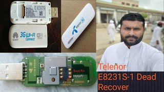 Telenor E8231S-1 Dead Recover HUAWEI E8231s-1 DEAD BOOT REPAIR / RECOVER FILES + METHOD 100% DONE