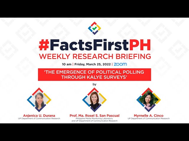 The emergence of political polling through ‘kalye surveys’