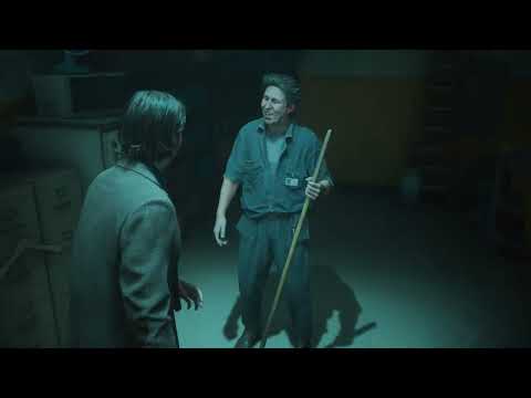 Alan Wake 2 - Invitation 1 Talk Show: Alan Wake Meets, Talks To Ahti The Janitor From Control Game