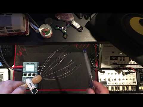 Zoom MS70-CDR, Korg CM-200 and Head massager
