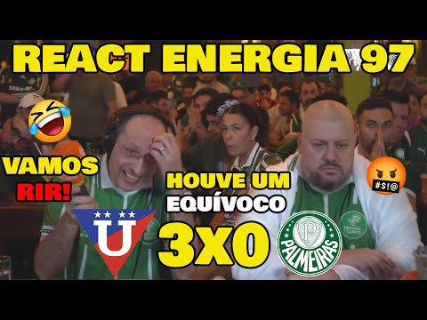 VAMOS RIR! REAÇÕES DA RÁDIO ENERGIA 97 - LDU 3x0 PALMEIRAS LIBERTADORES.