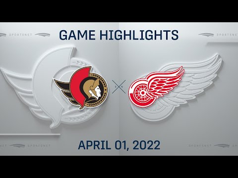 NHL Highlights ' Senators vs. Red Wings - Apr. 1, 2022