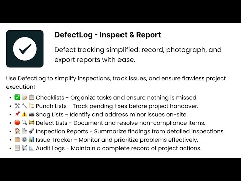 DefectLog - Inspect & Report