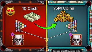 8 Ball Pool Tutorial - Turn 10 CASH to 75M Coins R