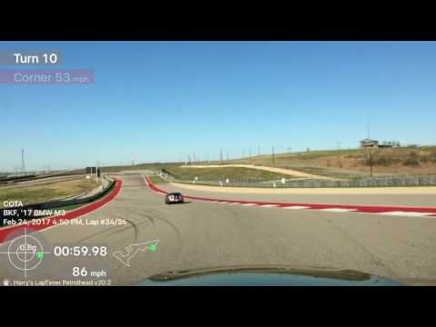 2017 BMW M3 ZCP at COTA!