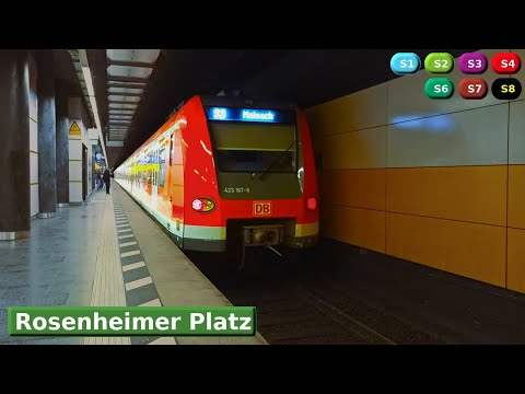 Rosenheimer Platz S1 - S2 - S3 - S4 - S6 - S7 - S8 : S-Bahn München ( DB 423 )